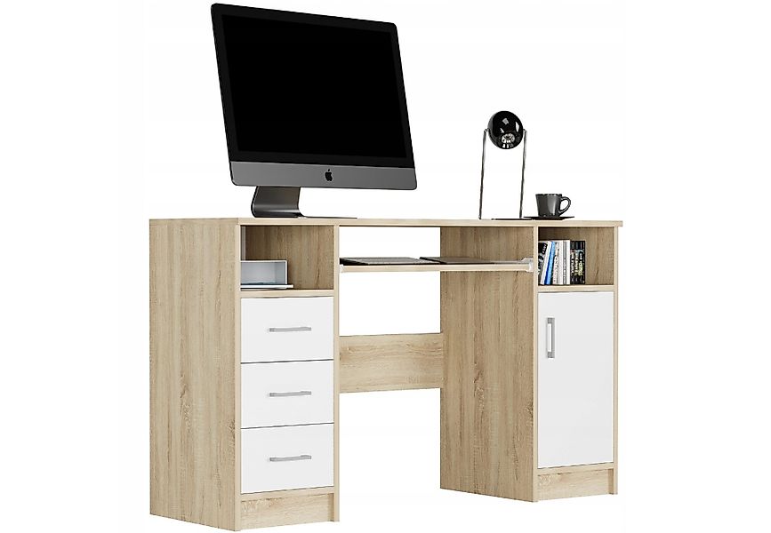 Home Collective Schreibtisch mit 3 Schubladen, günstig online kaufen