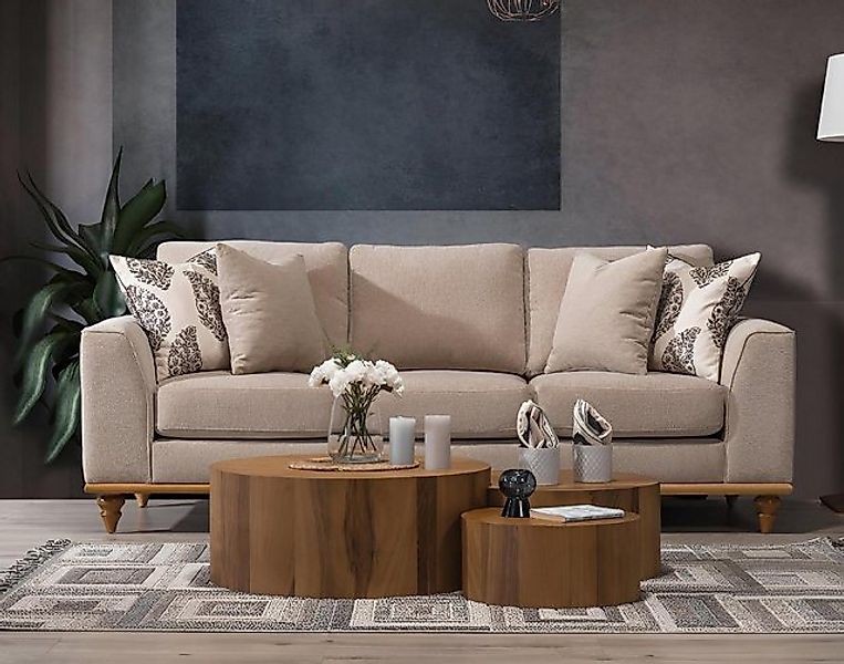 Xlmoebel 3-Sitzer Dreisitzer Couch für das Wohnzimmer - Modernes Design, lu günstig online kaufen