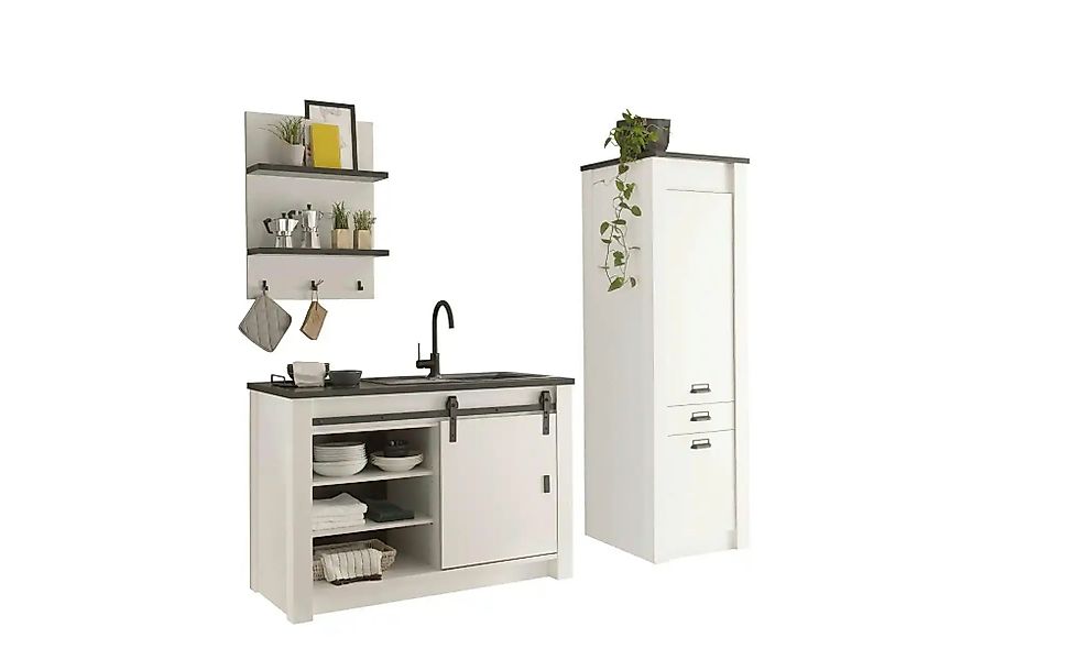 Küchenzeile Set 3-teilig Soft Close  Sintra ¦ weiß ¦ Maße (cm): B: 133 H: 9 günstig online kaufen