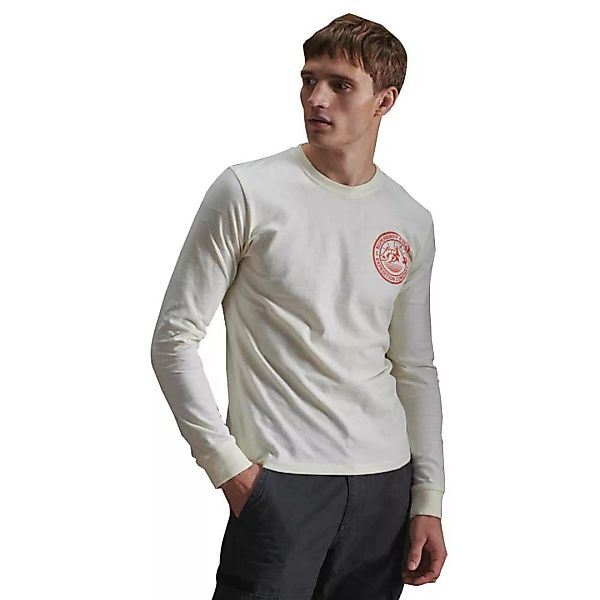 Superdry Everest Langarm-t-shirt M Cream günstig online kaufen