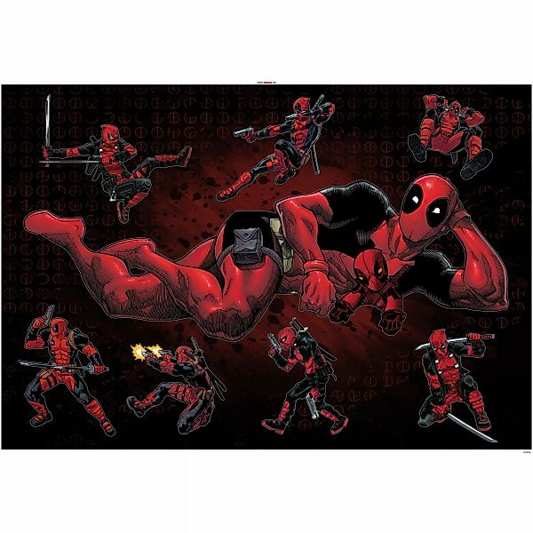 Komar Deko-Sticker Deadpool Posing 100 x 70 cm gerollt günstig online kaufen