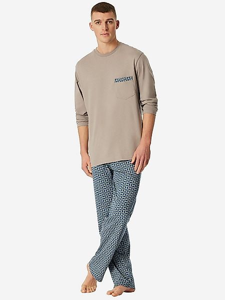 Schiesser Pyjama Comfort Nightwear (2 tlg) schlafanzug schlafmode bequem günstig online kaufen