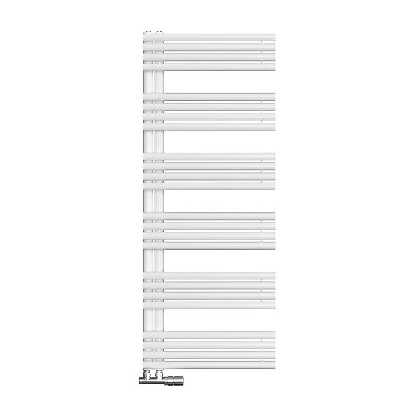 Emke Handtuchheizkörper 153 × 60 cm mit Seitenanschluss Weiß Badheizkörper günstig online kaufen