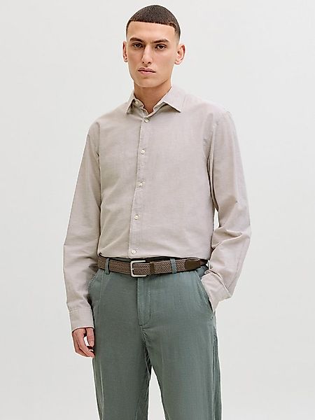 Jack & Jones Langarmhemd JJEBREEZE LINEN BLEND SHIRT L/S SN mit Knopfleiste günstig online kaufen