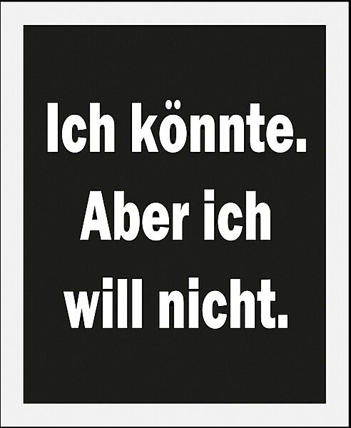 queence Bild »Ich Könnte« Humor   Schriftzüge   Sprüche & Texte 1 Stk. tlg. günstig online kaufen