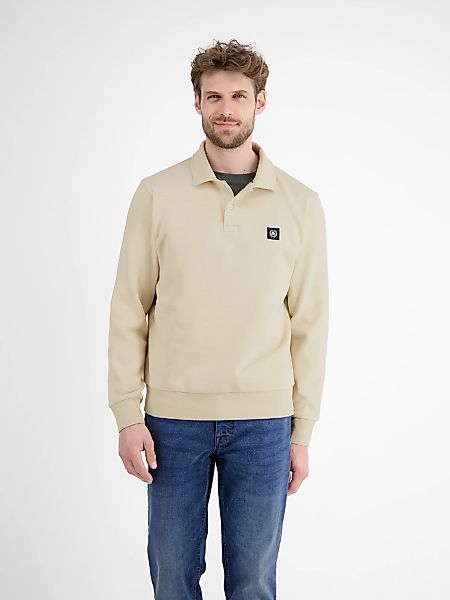 LERROS Langarm-Poloshirt "FELPA" Sweatshirt mit Knopfleiste günstig online kaufen