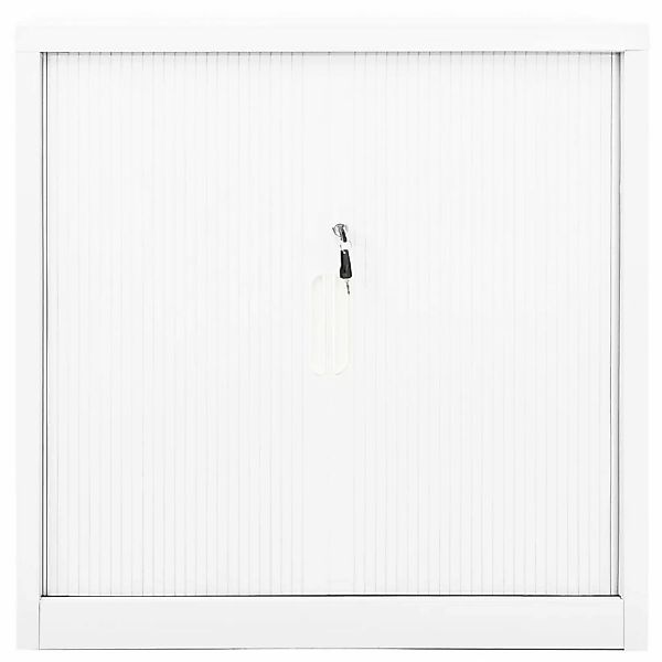 Schrank Mit Schiebetür Weiß 90x40x90 Cm Stahl günstig online kaufen