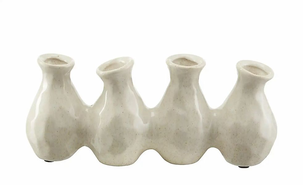 Vase  4er   ¦ creme ¦ Keramik ¦ Maße (cm): B: 28 H: 12 T: 6.0 Accessoires > günstig online kaufen