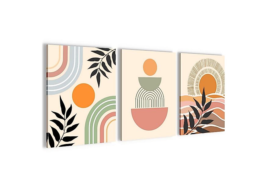 Novart Wandbild Modern Abstrakt Boho Style Figuren Deko Bohemian Aesthetic günstig online kaufen