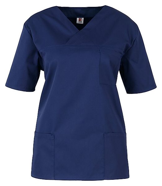 BEB Schlupfbluse beb MEDIZIN/PFLEGE Damen KASACK Kurzarm V-Neck Baumwollmix günstig online kaufen