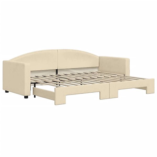 vidaXL Tagesbett Ausziehbar Creme 80x200 cm Stoff1884507 günstig online kaufen