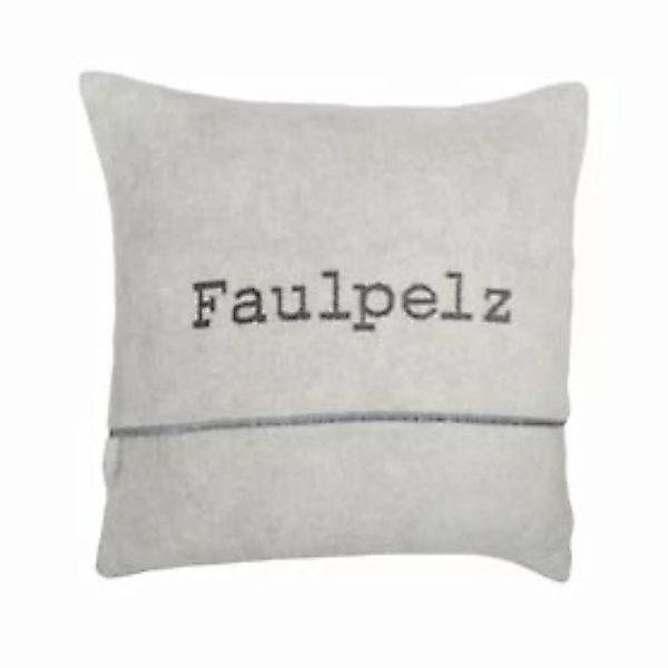 Kissenhülle 'Faulpelz'hellgrau günstig online kaufen