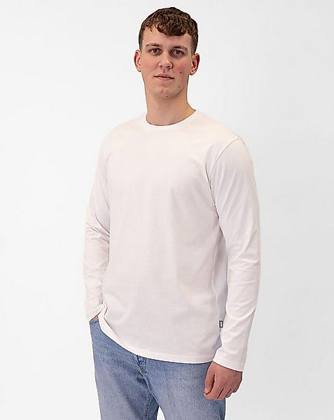 Jako Langarmshirt Organic (Freizeit, Bio-Baumwolle) weiss Herren günstig online kaufen