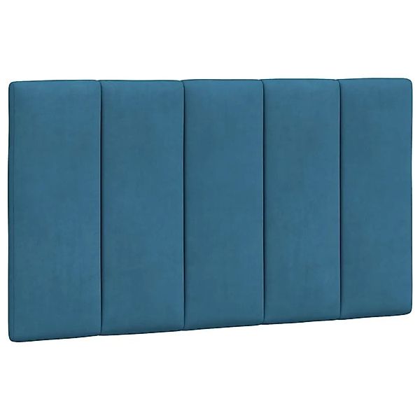 vidaXL Kopfteil-Kissen Hanko Blau 90 cm Samt 374653 günstig online kaufen