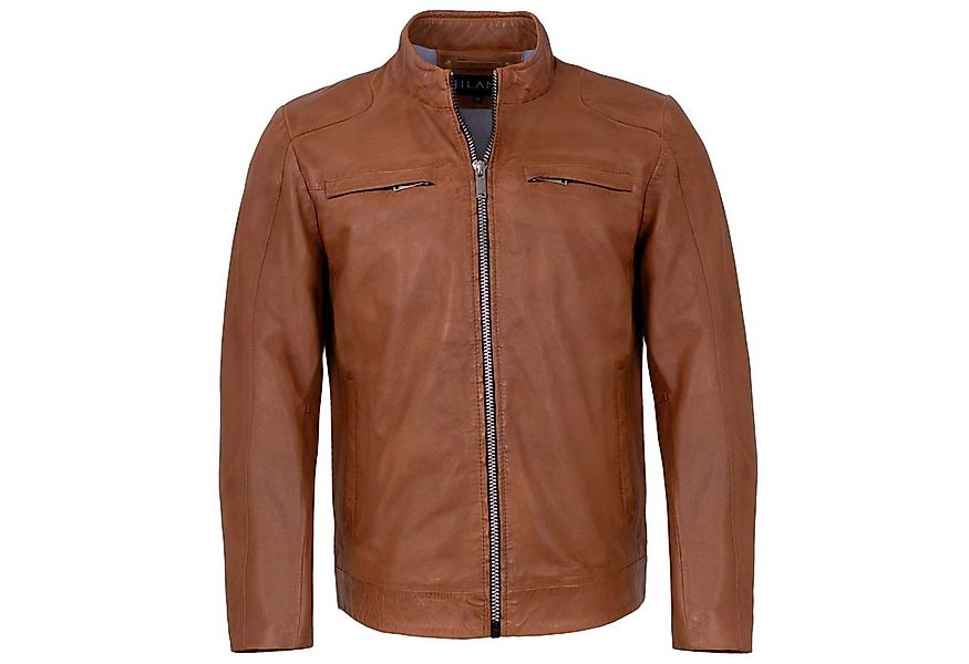 Jilani Lederjacke Kawelo Jilani - Herren Lederjacke Lammnappa braun günstig online kaufen