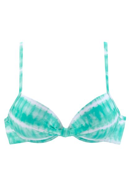 s.Oliver Bügel-Bikini-Top "Enja" mit wattierten Cups und Batikdruck günstig online kaufen