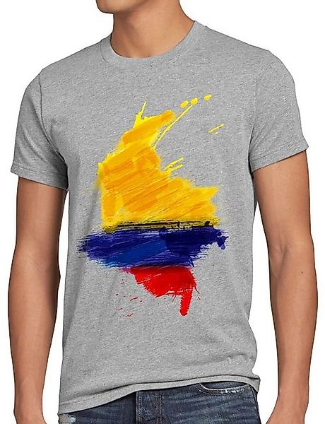 style3 T-Shirt Flagge Kolumbien Fußball Sport Colombia WM EM Fahne günstig online kaufen