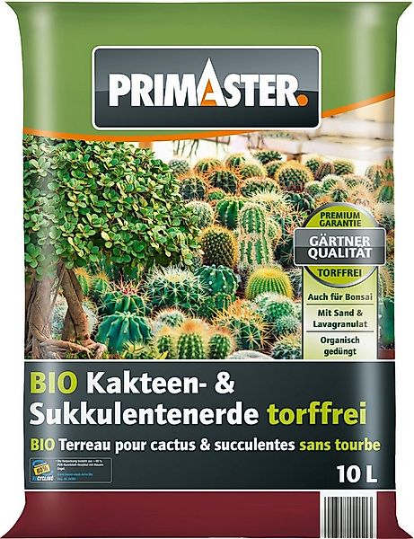 Primaster Spezialerde Primaster Bio Kakteen- & Sukkulentenerde torffrei, To günstig online kaufen