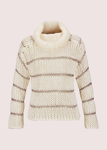 MADELEINE Longpullover "Pullover Grobstrick-Pullover mit Rollkragen" günstig online kaufen