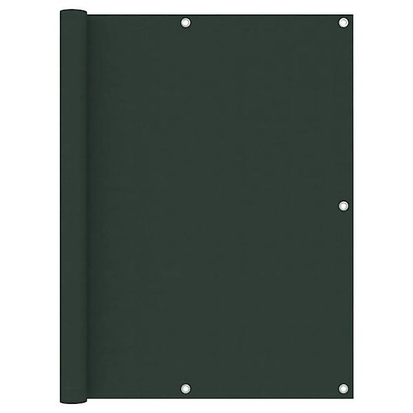 vidaXL Balkon-Sichtschutz Dunkelgrün 120x400 cm Oxford-Gewebe 135005 günstig online kaufen