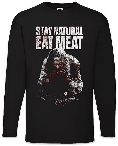 Urban Backwoods Langarmshirt Stay Natural Eat Meat Langarm T-Shirt Bloody B günstig online kaufen