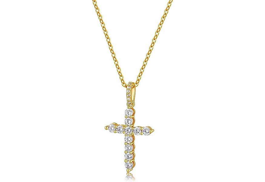 LuxusKollektion Kette und Anhänger Set Kreuz Kette Damen Silber mit Anhänge günstig online kaufen