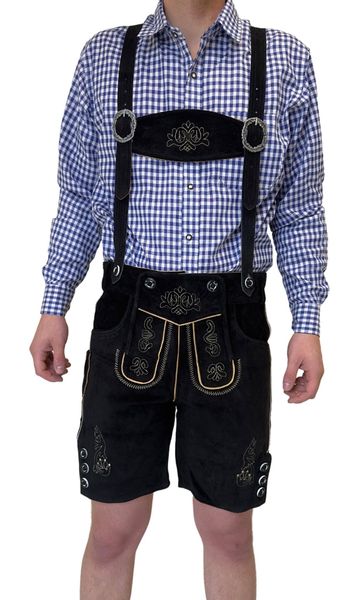 Dretaild Trachtenlederhose Herren Lederhose Tracht Kurz günstig online kaufen