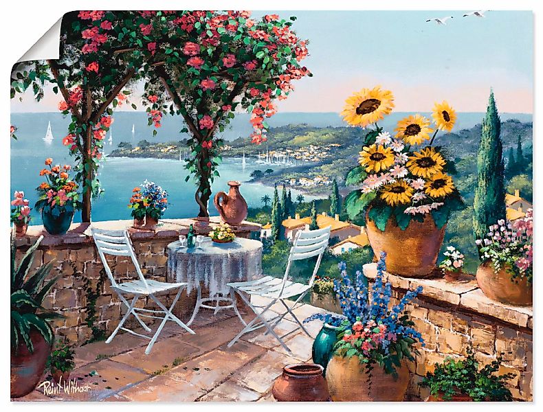 Artland Wandbild "Momente der Meditation" Garten 1 Stk. tlg. als Leinwandbi günstig online kaufen