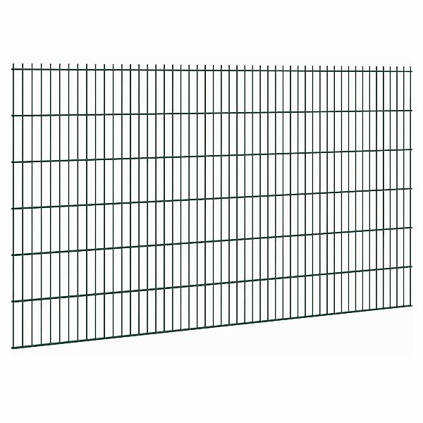 Doppelstabmattenzaun Stärke 8/6/8 Grün 123 x 251 cm günstig online kaufen