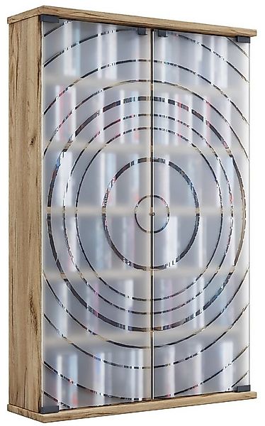 VCM CD-Regal Holz CD DVD Stand Regal Schrank Glastür Tilano L günstig online kaufen