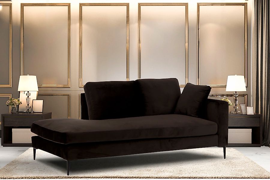 Home affaire Recamiere "Cozy Chaiselongue, Maße B/T/H: 195/97/80 cm" mit lo günstig online kaufen