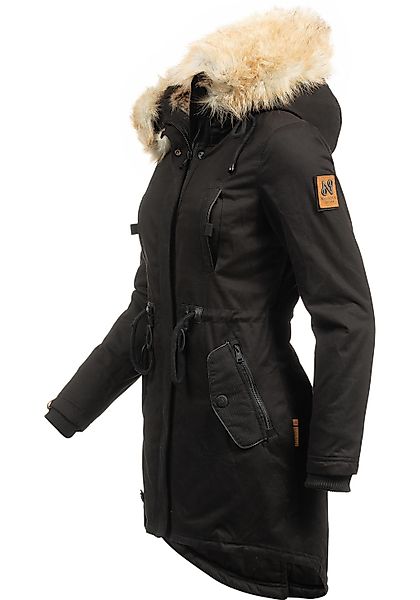 Navahoo Wintermantel Bombii stylischer Damen Winterparka mit Kunstfell-Kapu günstig online kaufen