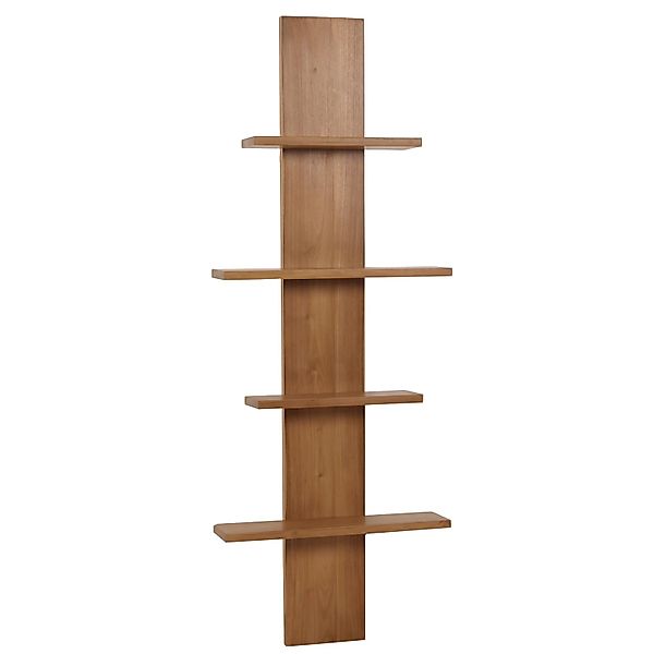 BERLINLODGE Teak-Wandregal HxBxT 151x56x15cm Badregal Hängeregal Regal Hoch günstig online kaufen