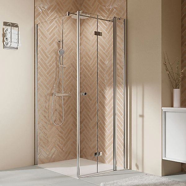 Breuer Seitenwand Elana 2.0 Abgerundete Profile 75 cm Alu-Chrom DIN,inks günstig online kaufen