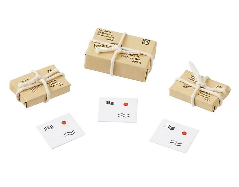 HobbyFun Wichtel Set Miniatur Päckchen und Briefe - Wichtel- und Puppenstub günstig online kaufen