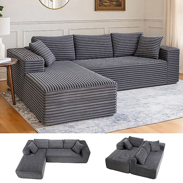 COMHOMA Sofa Big-Sofa, L-förmige Sofa, Couch günstig online kaufen