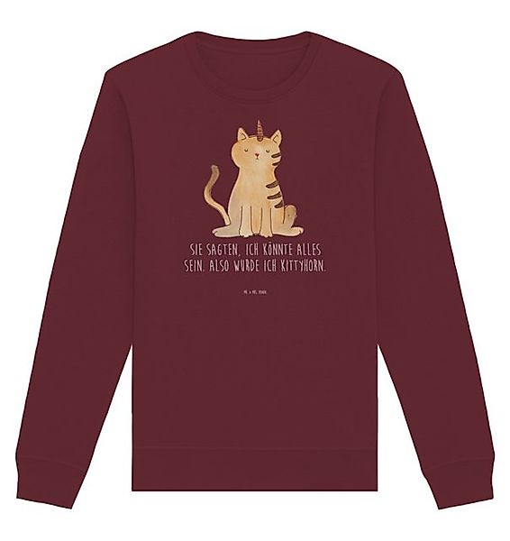 Mr. & Mrs. Panda Longpullover Einhorn Katze Größe M - Burgundy - Geschenk, günstig online kaufen