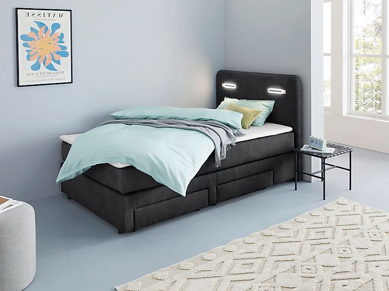 Home affaire "Luan" Schubkästen, LED-Beleuchtung und Topper, in Breite 120 günstig online kaufen