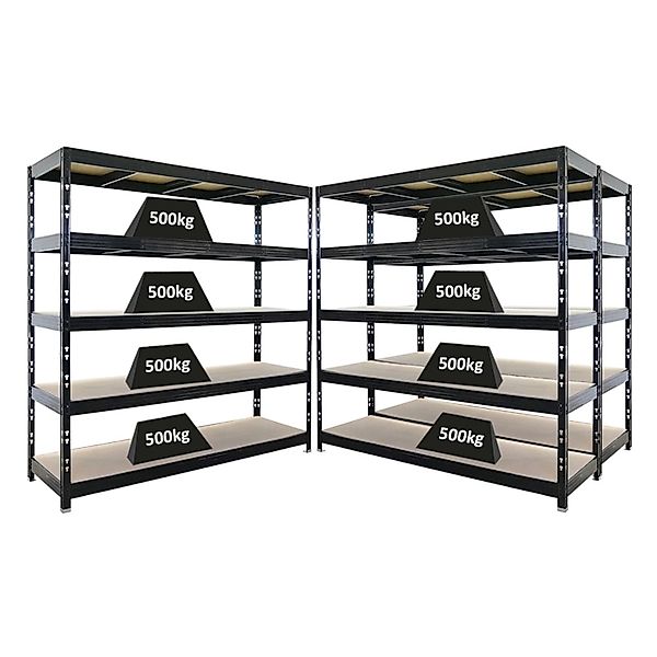 PROREGAL Mega Deal 3x Profi Schwerlastregal Rhino HxBxT 200x200x60cm 5 Span günstig online kaufen