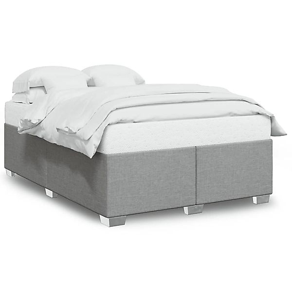 vidaXL Bettgestell ohne Matratze Hellgrau 140x200 cm Stoff2097201 günstig online kaufen