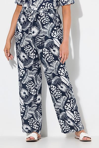 Ulla Popken Schlupfhose Hose Rose Blätter günstig online kaufen