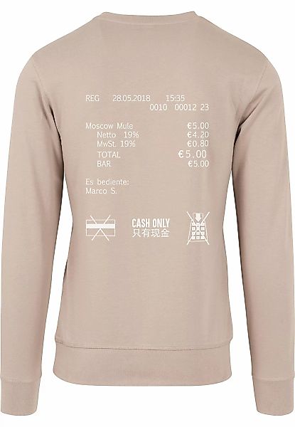 MisterTee Rundhalspullover "MisterTee Herren Cash Only Crewneck" günstig online kaufen