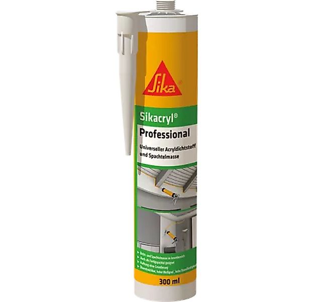 Sika Maleracryl Sikacryl Professional weiß 300ml, 1-K-Acryl-Dispersion, geb günstig online kaufen