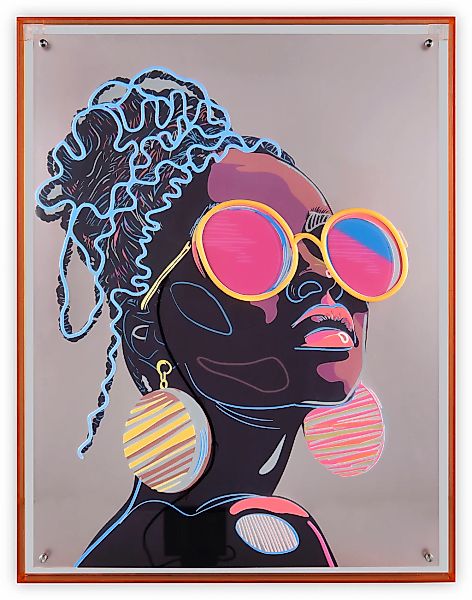 MIRRORS AND MORE Acrylglasbild "AMIRA" 1 Stk. tlg. Kunstwerk mit LED-Funkti günstig online kaufen