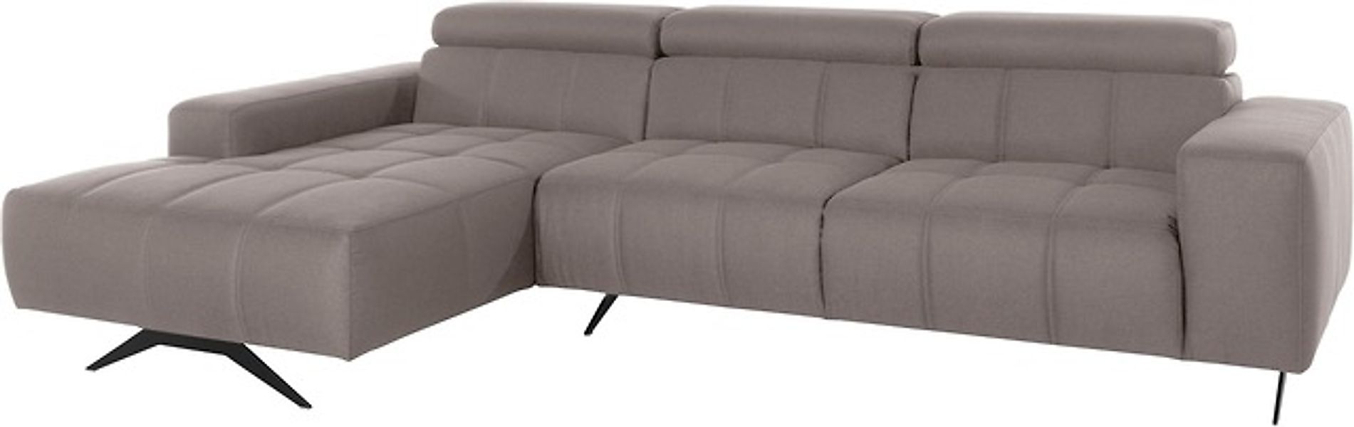 DOMO collection Ecksofa »Trento L-Form, mit Kufenfuß oder Einzelfuß« wahlwe günstig online kaufen