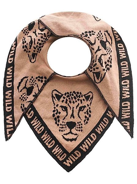 Zwillingsherz Modetuch Dreieckstuch "Leo Gesicht", mit Leopardengesicht und günstig online kaufen