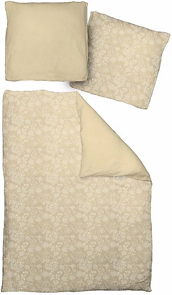 Adam Wendebettwäsche "Flower Cuvée light" 2 Stk. tlg. aus 100 % Bio-Baumwol günstig online kaufen