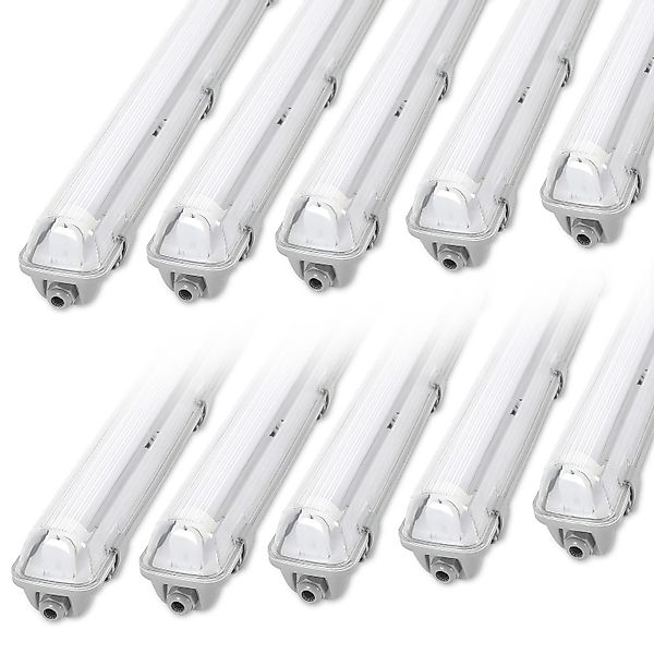 Clanmacy Außen-Deckenleuchte LED Feuchtraumleuchte Wannenleuchte Garage günstig online kaufen