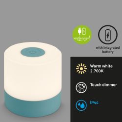 Briloner Leuchten Außen-Tischleuchte LED Tischlampe kabellos günstig online kaufen