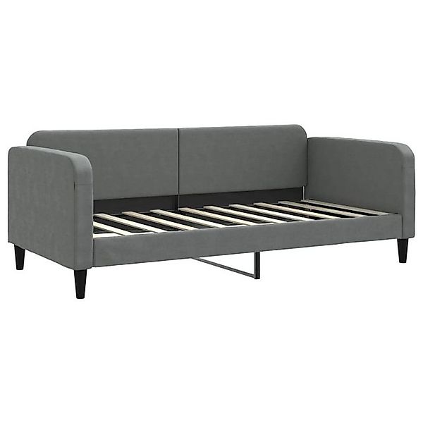 vidaXL Bettgestell, Tagesbett Dunkelgrau 90x190 cm Stoff günstig online kaufen